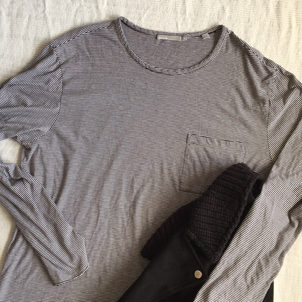 Vince striped staple shirt